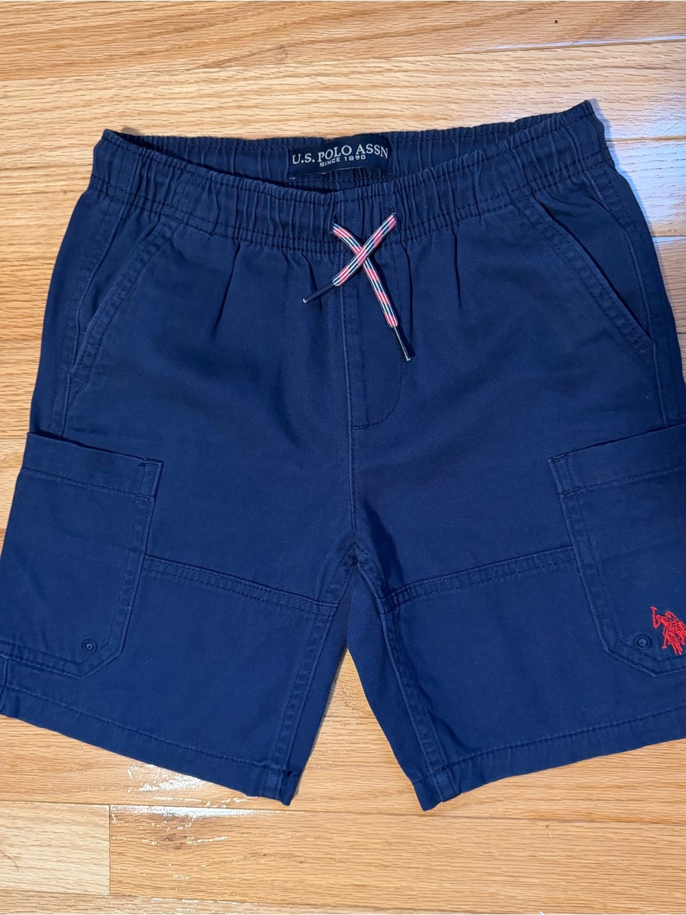 Lot of 2 U.S. Polo Assn. Navy Cargo Drawstring Shorts